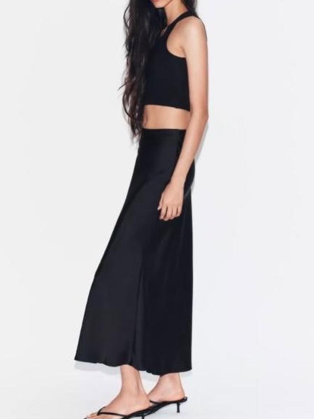 Zara Black Maxi Skirt - Picture 2 of 7